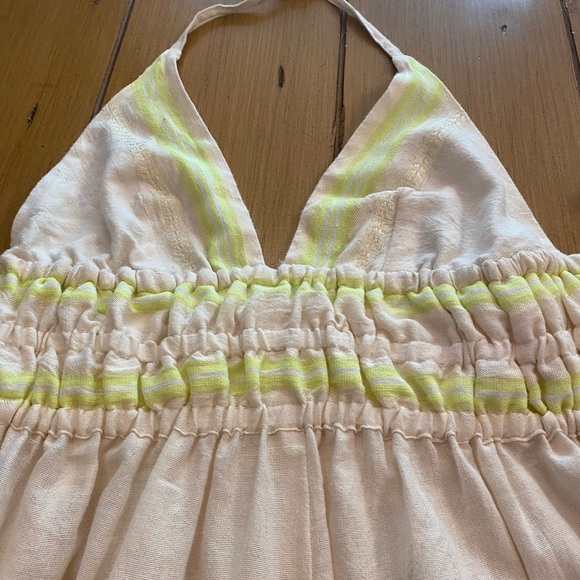 LEMLEM Women’s gete triangle halter maxi dress in lomi keylime NEW large - Picture 7 of 16